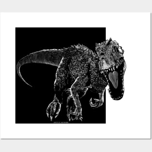 Jurassic world fan art,  indominus rex Posters and Art